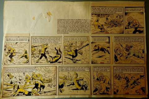 Bessy - Originele pagina - De laatste diligence (Nr. 2) - Page volante - Ã  l’encre - (1954) | Catawiki