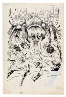 "STARFIRE" #8 COMIC COVER ORIGINAL ART. | Hake’s