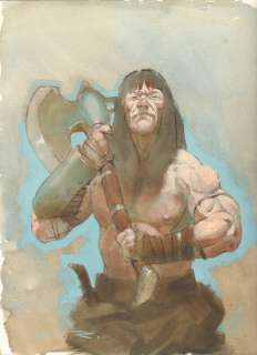 Conan the Barbarian Original Artwork - by Esad Ribic - Dimensions: environ A3 Taille (31cm x 41cm) | Catawiki