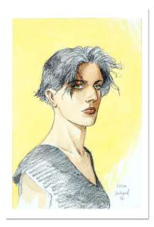 Juillard, André | "Léna" encres de couleur pour un portrait de l’héroïne | Coutau Bégarie