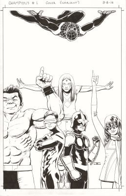Champions #1 by John Cassaday | DiTullio Art Collective