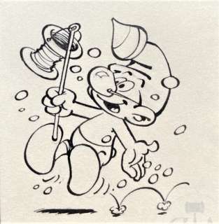 Studio Peyo/Les Schtroumpf. Dessin original illustrant un… | Dagoty