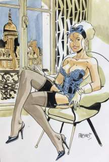 Meynet, Félix - Dessin original en couleurs - Paris Montmartre | Catawiki