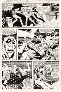 "CAPTAIN AMERICA" #265 MIKE ZECK COMIC PAGE 8 ORIGINAL ART. | Hake’s