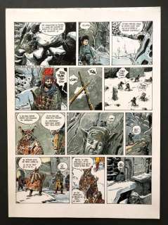 Franz (Franz Drappier) - Originele pagina - Lotusbloem 7 / Poupée d’ivoire 7 - De lynxenhoedster / La femme lynx (p.38) - O.I encre + aquarelle - (2000) | Catawiki