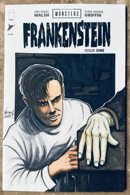 Frankenstein Sketch Cover by William Russell | Raremarq (Buy It Now)