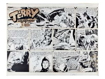 George Wunder Terry & the Pirates 1/25/53 | Weiss Auctions