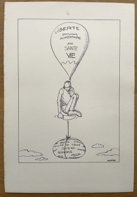 Moebius, Jean Giraud | Moebius - Mangez Mieux, Vivez Mieux - Plate 16 | ComicArtFans Classifieds