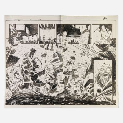 Matteo Scalera, Indestructible Hulk #13 Story Pages 2 and 3 Original Art (Marvel Comics, 2013) | Landry Pop Auctions