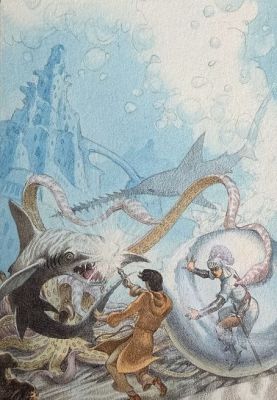 George Barr | George Barr - Guardians of the Undine City (1973) | ComicArtFans Classifieds