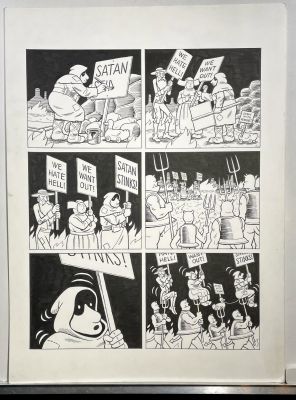 Paul Kirchner | Hieronymus & Bosch, "Protest" | ComicArtFans Classifieds