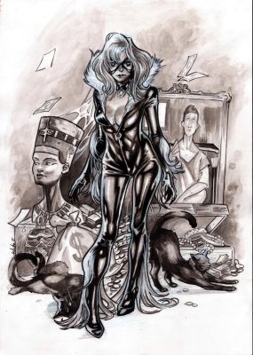 Leila Leiz | Black Cat By Leila Leiz | ComicArtFans Classifieds