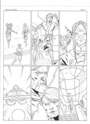 Andres Ponce | Clone Wars Page 05 Runaway Starfighter | ComicArtFans Classifieds