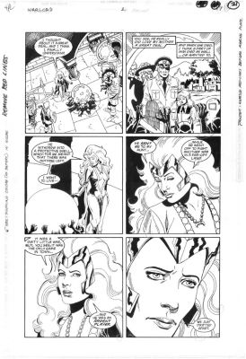 Dameon Willich, Rick Hoberg, Mike Grell | The Warlord (1992) #2 Mini-Series Page 17 Jennifer Morgan! Her Childhood Memories! Mother Passing Away! | ComicArtFans Classifieds