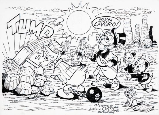 Gatto Luciano - "Peperino ai lavori forzati ", 2023 | Urania Casa d’Aste