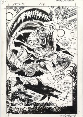 Bill Reinhold, Mike Baron | Spyke#3 P.1 1993 Splash Epic/Marvel Comics Art By Bill Reinhold | ComicArtFans Classifieds