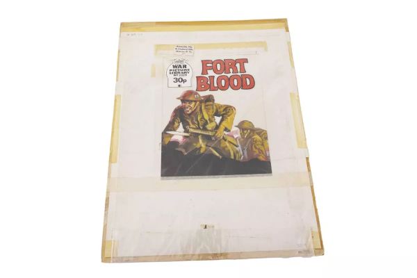 Lot 266 - Original painted artwork for the front cover of Fleetway’s War Picture Library No. 2029 | misc / divers