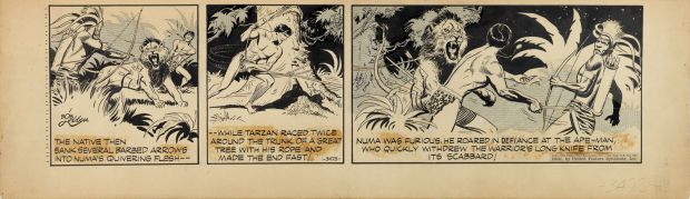 Lot 224 - Lubbers Bob - "Tarzan - Ready for the kill", 1950 | Urania Casa d’Aste