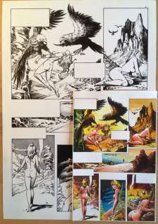 Romero, Enrique Badia - Originele pagina + inkleuring - Axa - El Origen (1988) | Catawiki