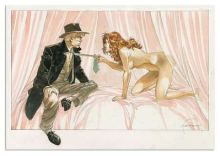 HERMANN - Lot 28 - HERMANN ◊ LIENS DE SANG, Semic 2000 Illustration originale...