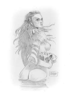 Pin Up - De Luca - original artwork - Page volante - EO - (2018) | Catawiki