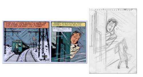 Jacobs | Blake et Mortimer, étude Ã  la mine de plomb pour… | Banque Dessinée