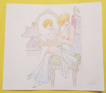 Leone Frollo - illustr. origin. "Mona Street allo Specchio " - Page volante - EO | Catawiki