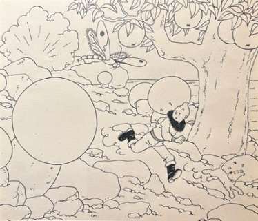 Georges Remi Dit Hergé... | GEORGES REMI DIT HERGÉ (1907-1983) Illustration trait... | Art Research Paris