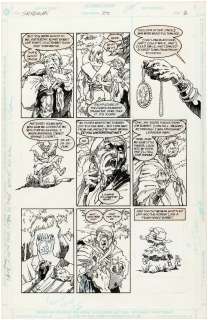 "SANDMAN" VOL. 2 #38 COMIC BOOK PAGE ORIGINAL ART BY DUNCAN EAGLESON. | Hake’s