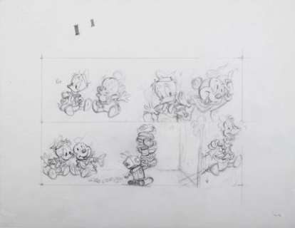 Marin, Claude (1931-... | Dessin Original, crayonnés préparatoires de la BD les... | Stanley’s Auction