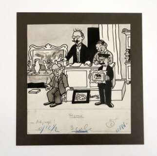 Henry La Vente Aux... | HENRY La vente aux enchères Encre de chine 18 x 17... | Vermot et Associés