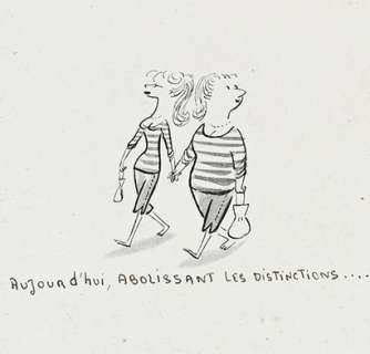 Sempé, Jean-Jacques... | Sempé, Jean-Jacques (1932-2022) "Aujourd’hui, abolissant... | Coutau Bégarie
