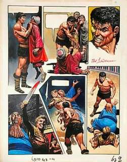  - Lawrence, Don - Originele pagina in gouache (p.13) - Storm 2 - De laatste vechter - (1979) 