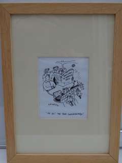 GRIZELDA: Black and white - Framed and Glazed Original Satirical Cartoon Artwork | Excalibur Auctions