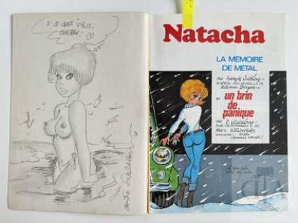Walthéry/Natasha. Dessin original réalisé dans l’album… | Dagoty