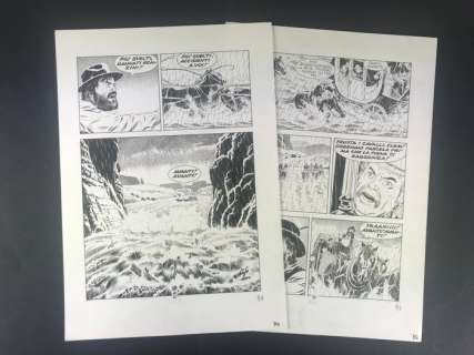 Tex n. 475 - Civitelli - 2x original pages - EO - (2000) | Catawiki