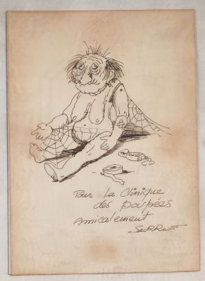 [Dessin Original] Serre,... | [DESSIN ORIGINAL] SERRE, Claude Dessin original à... | Nice Enchères