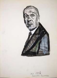 VENTURA ANDREA - Portrait of J Louis Borges | Capitolium Art