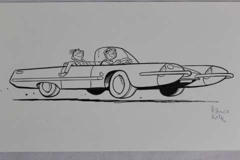 Hanco Kolk - Originele Illustratie van de tweede titelpagina - Robbedoes door... Hanco Kolk - Tulpen uit Istanboel - (2017) | Catawiki