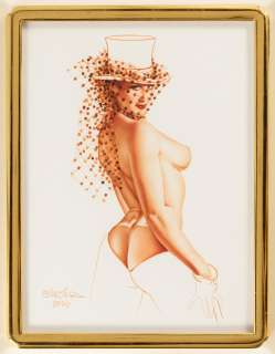 OLIVIA DE BERARDINIS ERIKA FRAMED PIN-UP ORIGINAL ART. | Hake’s