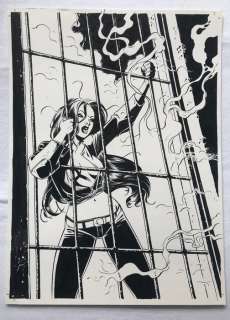 Oosterveer, Minck - Originele, alternatieve covertekening - Nicky Saxx - Noodweer (2007) | Catawiki