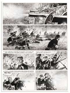 CUZOR - Lot 49 - STEVE CUZOR LE COMBAT D‘HENRY FLEMING Dupuis 2024 Planche...
