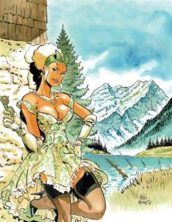 Meynet. Félix | Â«Mirabelle en vacancesÂ». Dessin Ã  l’encre de Chine et encres | Tessier Sarrou