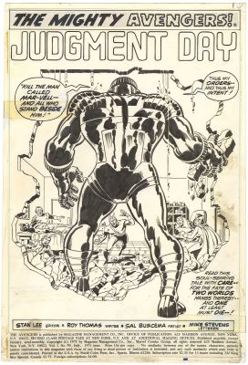 Sal Buscema - Avengers #90 p1 (Splash) (Kree-Skrull)