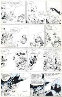 Jij | BLONDIN ET CIRAGE LES SOUCOUPES VOLANTES Planche à l’encre de Chine | Cornette de St Cyr