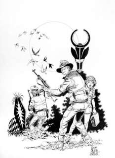 Paape Eddy - JOHNNY CONGO Illustration à l‘encre de Chine pour le projet