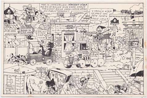 Smeets, Mark  - Originele, gepubliceerde tekening - Tante Leny Presenteert! - "Vincent Viola" - (1972) | Catawiki