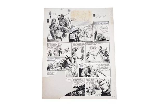 Lot 259 - Artwork for a page featuring Olac the Gladiator by Jerry Embleton | misc / divers