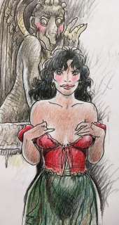 Beauty & The Beast / Archie Cash  - Malik - Original Art + Hardcover book + Sketchbook (50/100) - Art original - (2017) | Catawiki