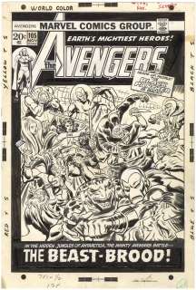 John Buscema - Avengers #105 Cover